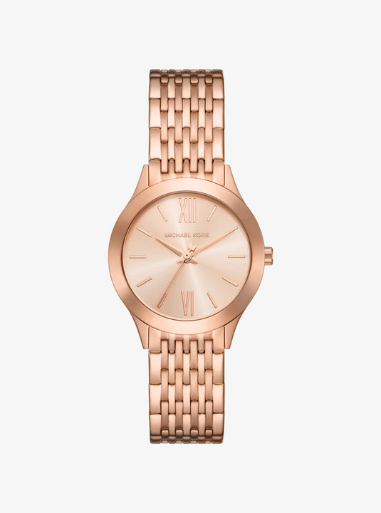 Michael Kors Mini Aspyn Rose Gold Dial Women Quartz 33mm MKO1216