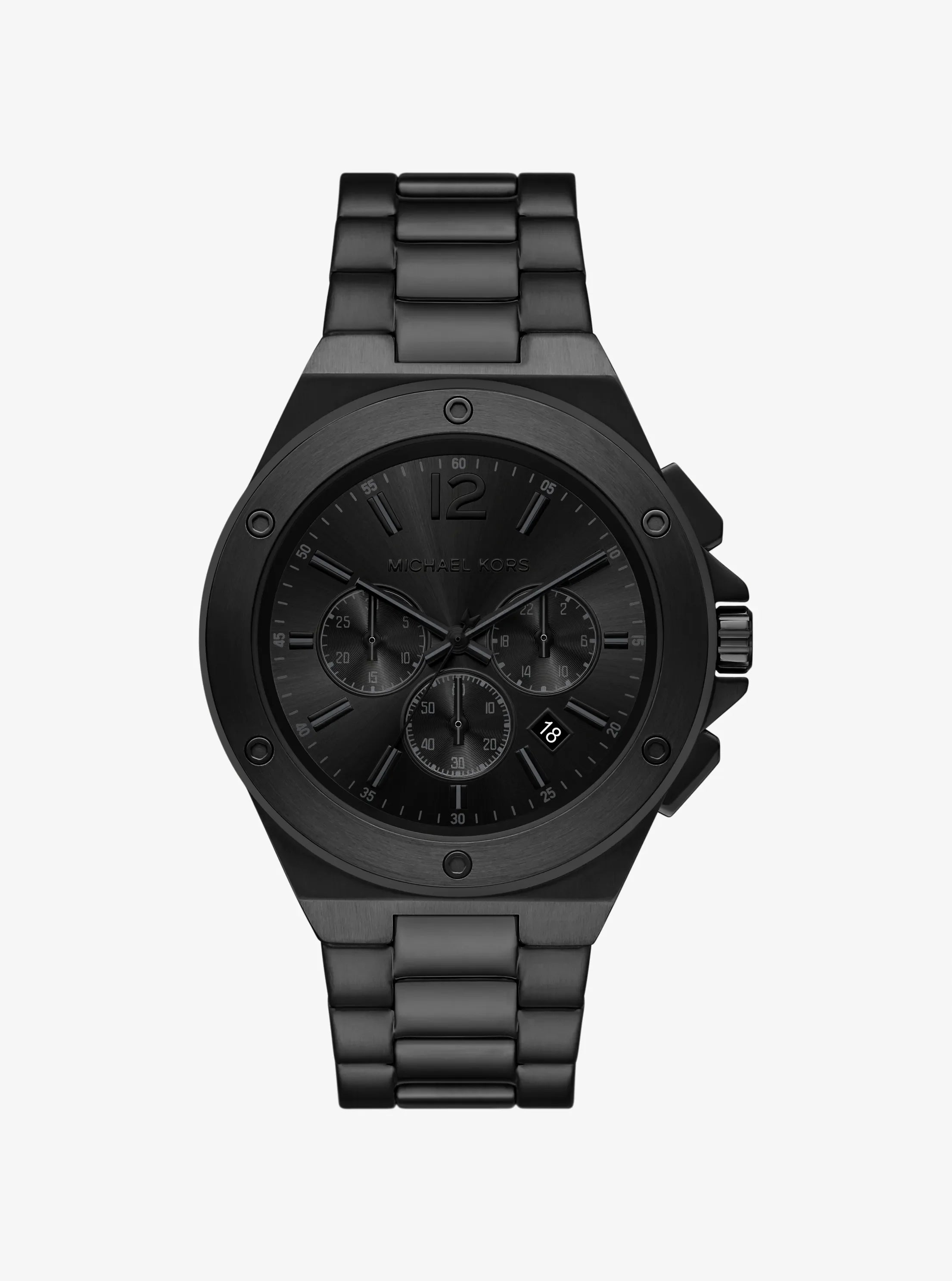 Michael Kors Oversized Lennox Black Dial Men Quartz 45mm MKO1234