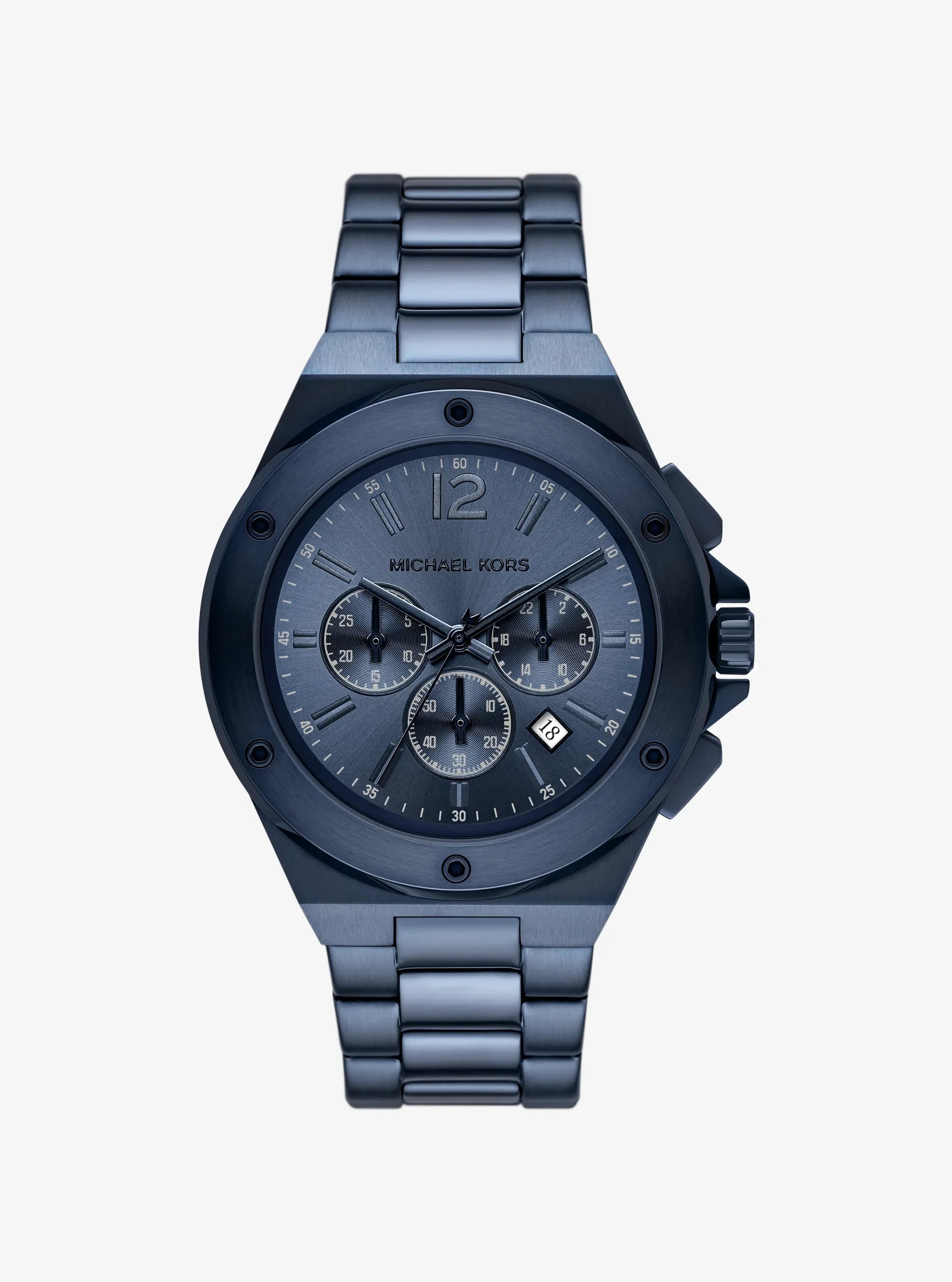 Michael Kors Oversized Lennox Blue Dial Men Quartz 45mm MKO1235