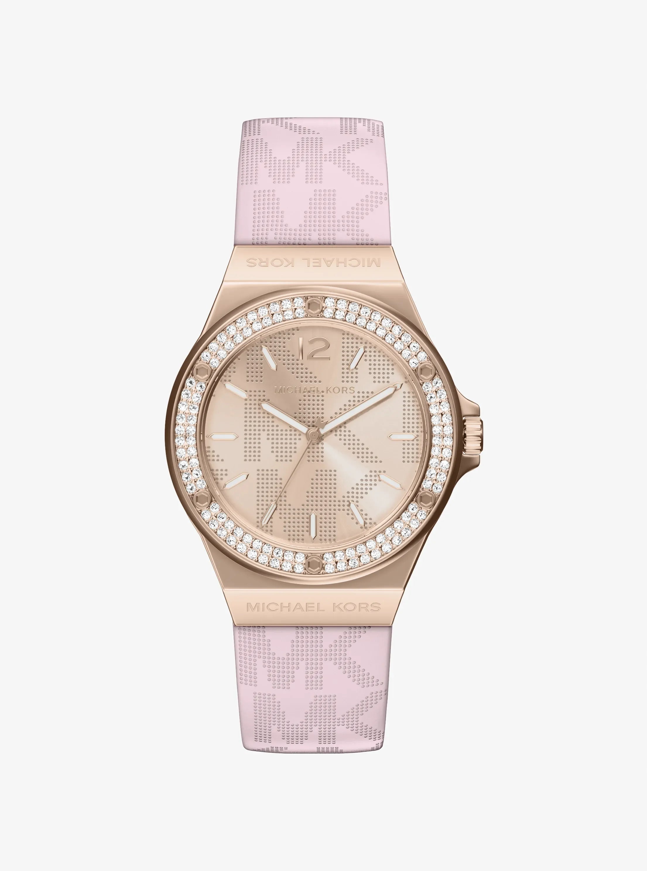 Michael Kors Stainless Steel Rose Gold Dial Women Quartz 37mm MKO1251