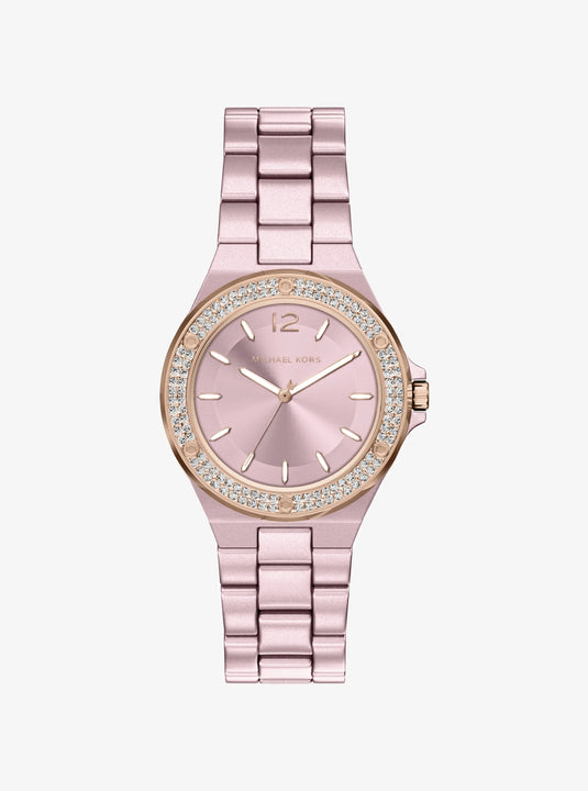 Michael Kors Mini Lennox Pink Dial Women Quartz 33mm MKO1254