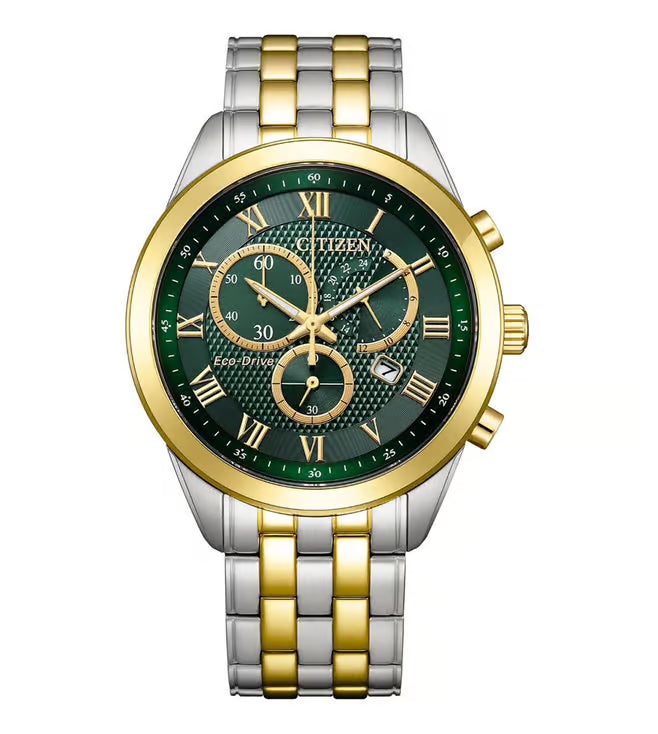 Citizen Eco-Drive
 Green Dial Quartz Men 41mm AT2604-56X