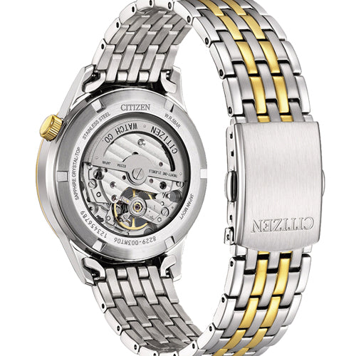 Citizen Mechanical Open Heart Green Dial Men 40mm NH9134-83X