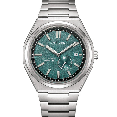 Citizen Zenshin Mechanical Green Dial Men 40.5mm NJ0180-80X