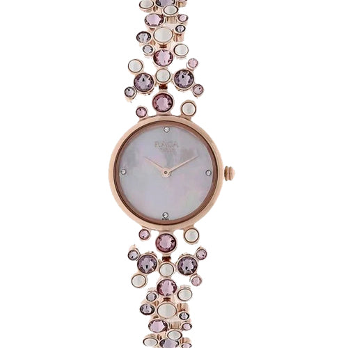 Titan Raga Moonlight Mother of Pearl Dial Women Watch With Metal Strap 25mm NT95032WM02