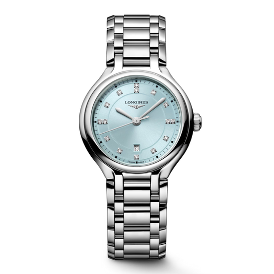 Longines PrimaLuna Mint Blue Sunray Dial Women 30mm L81424976