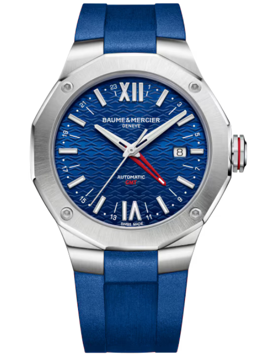 Baume & Mercier Riviera Blue, Satine, Sunray Dial 42mm Men M0A10659