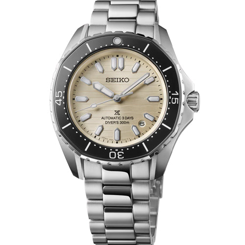 Seiko Prospex Diver’s Watch Polygonal in Pearl-White Cream Dial Men 41.25mm SPB481J1
