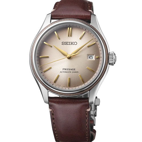 Seiko Presage Classic Limited Edition in Shiracha Brown Dial Men 40.2mm SPB529J1