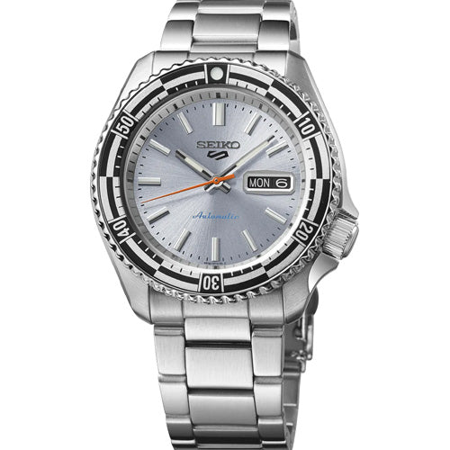 Seiko 5 Sports Silver Dial Men 42.5mm