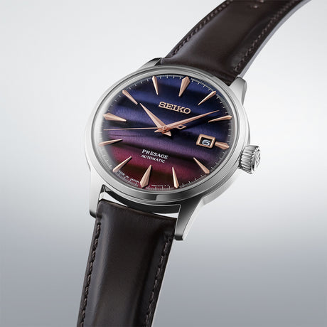seiko presage burgundy