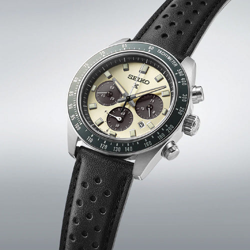 Seiko Prospex 'Racing Sports' Solar Speedtimer Chronograph Cream Dial