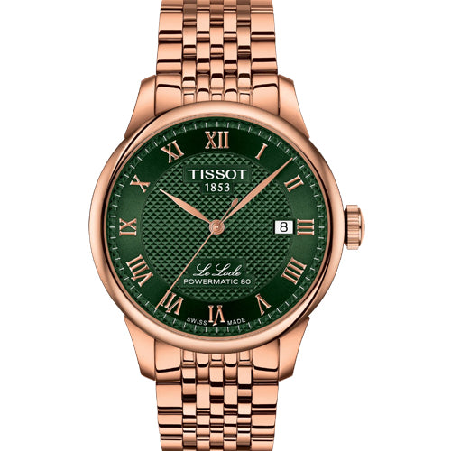 Tissot T-Classic Le Locle Green Dial Men 39.3mm T0064073309300
