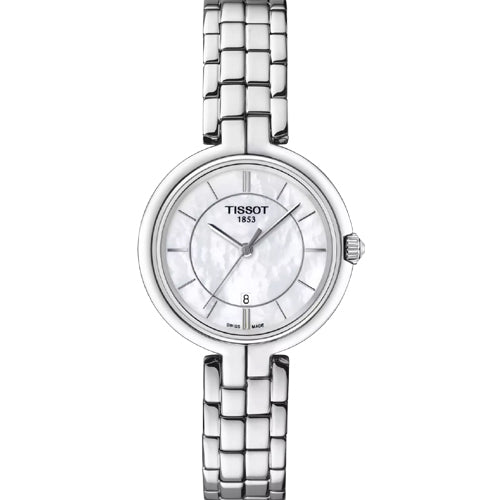 Tissot T-Classic Flamingo White Mother-Of-Pearl Dial Women 30mm T0942101111100