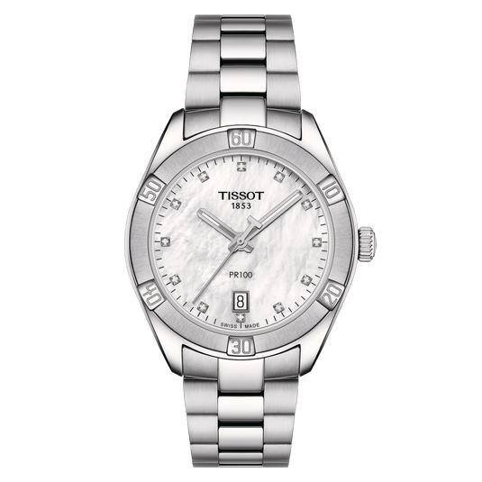 Tissot T-Classic White Mother-Of-Pearl Dial Women 36mm