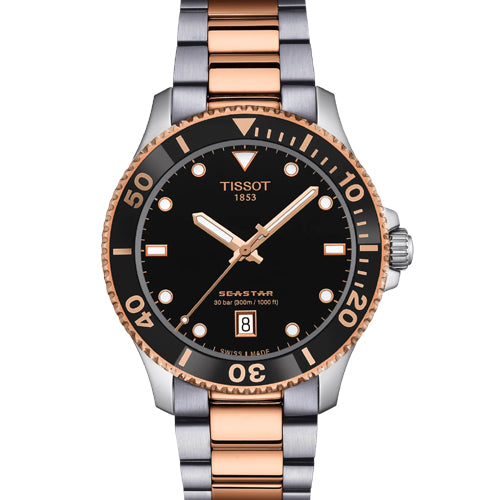 Tissot T-Sport Seastar 1000 Black Dial Men 40mm T1204102205101