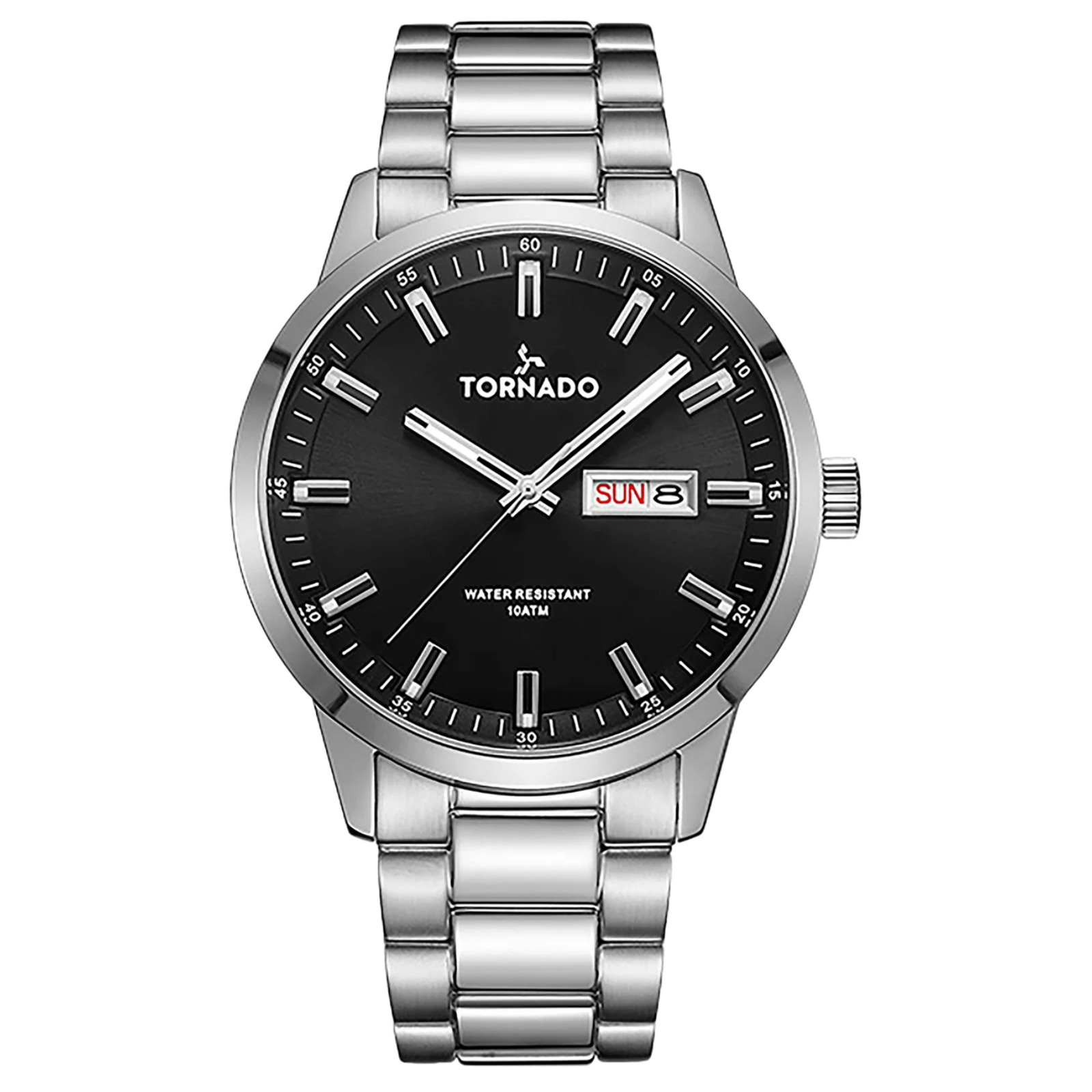Tornado Spectra Black Dial Quartz Men 43mm T23001-SBSB