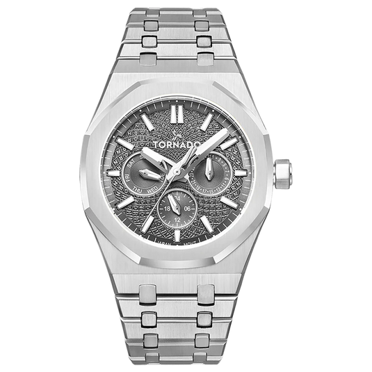 Tornado Aurora Grey Dial Quartz Men 44mm T23104-SBSX