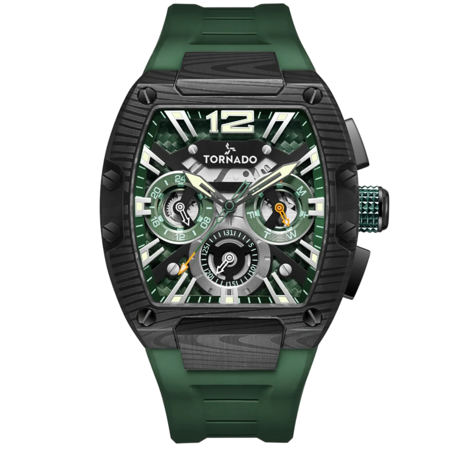 Tornado Xenith Green Dial Quartz Men 43mm T23105L-BFGB