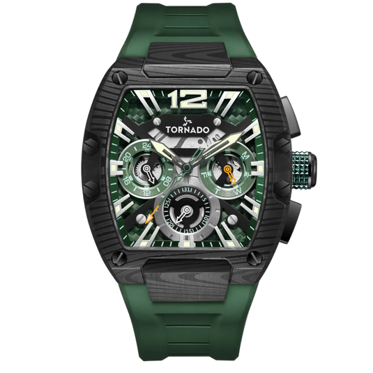 Tornado Xenith Green Dial Quartz Men 43mm T23105L-BFGB