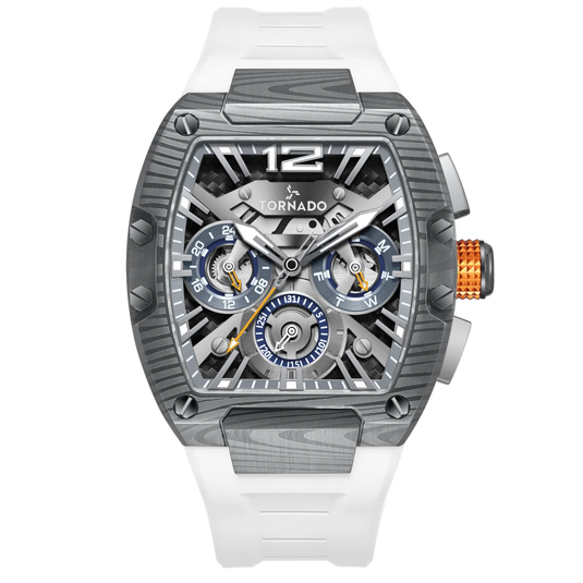 Tornado Xenith White Dial Quartz Men 43mm T23105L-XFWB