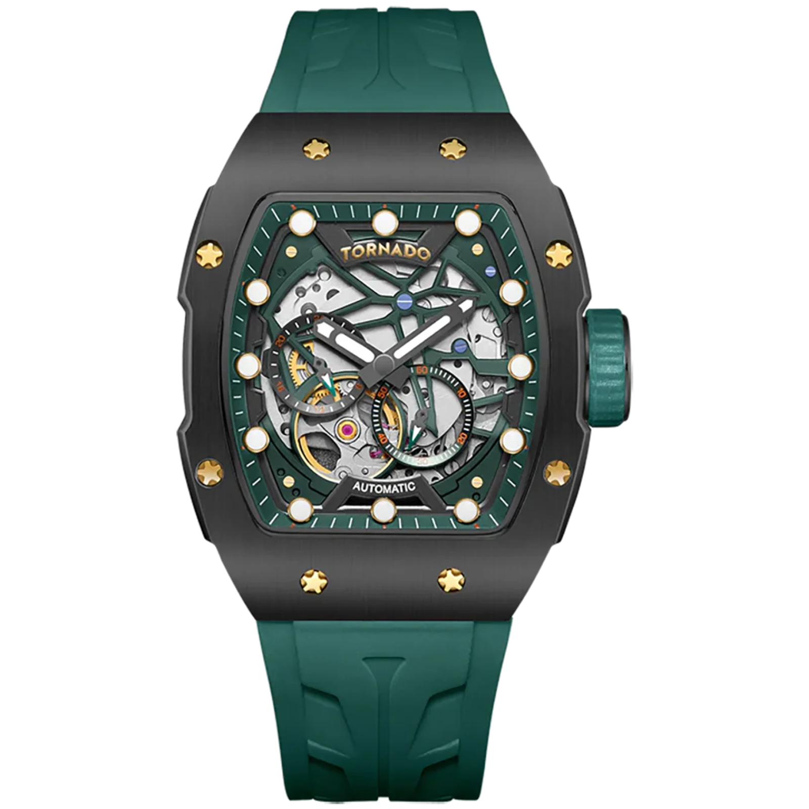 Tornado Xenith Green Dial Automatic Men 39mm T24302-BSHB
