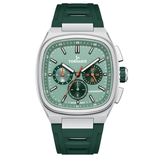 Tornado Aristocrate Green Dial Quartz Men 42mm T26102-SRGG