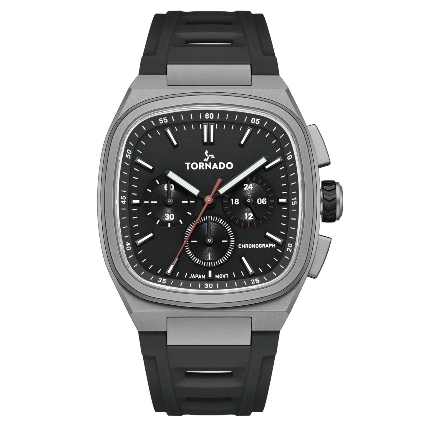 Tornado Aristocrate Black Dial Quartz Men 42mm T26102-XRBB