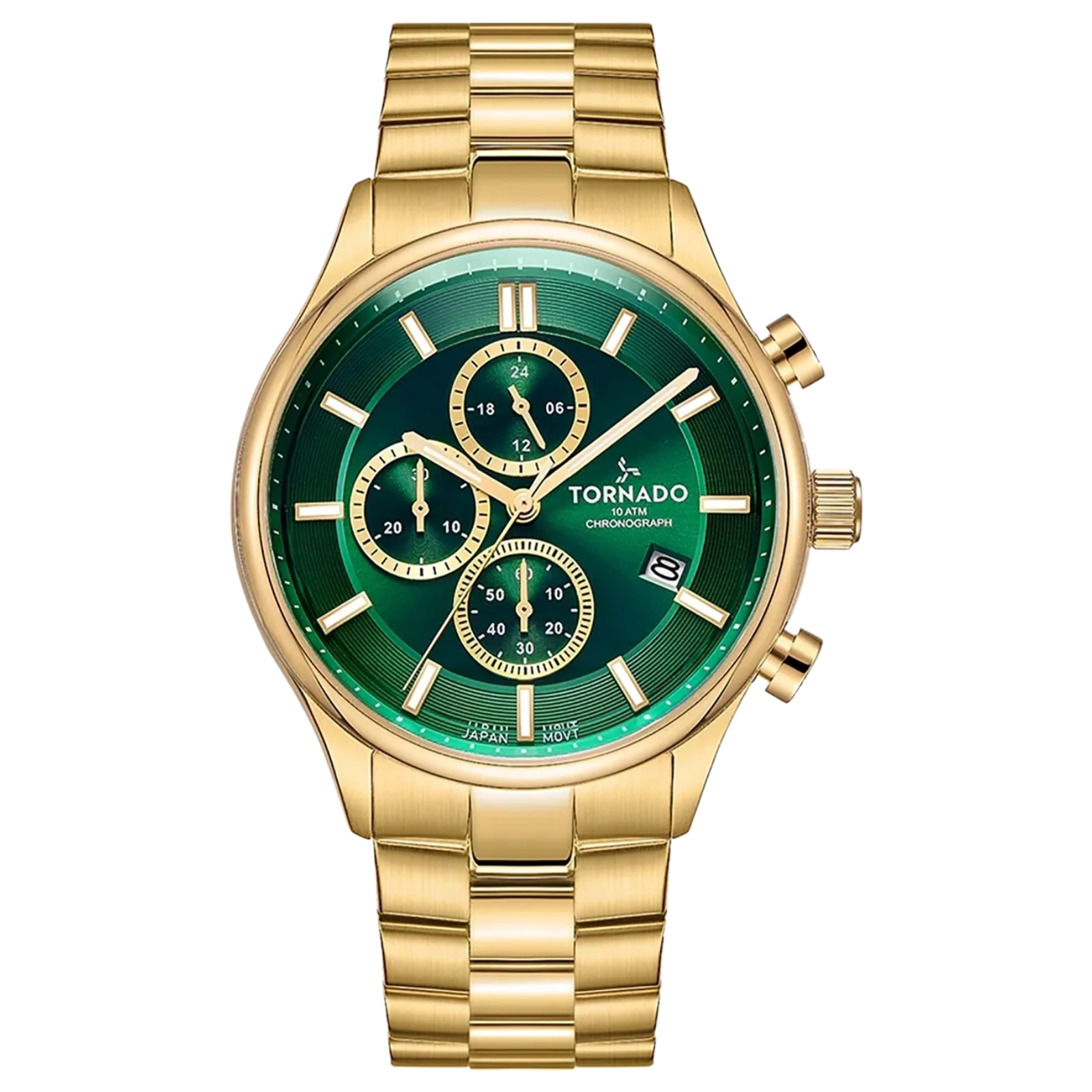 Tornado Celestia Green Dial Quartz Men 42mm T6106B-GBGH