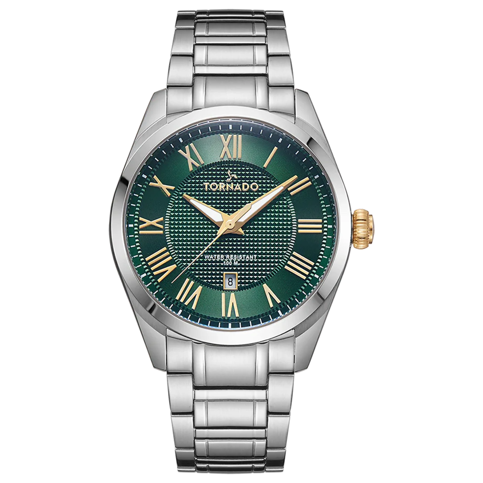 Tornado Celestia Green Dial Quartz Men 42mm T8007-SBSHG