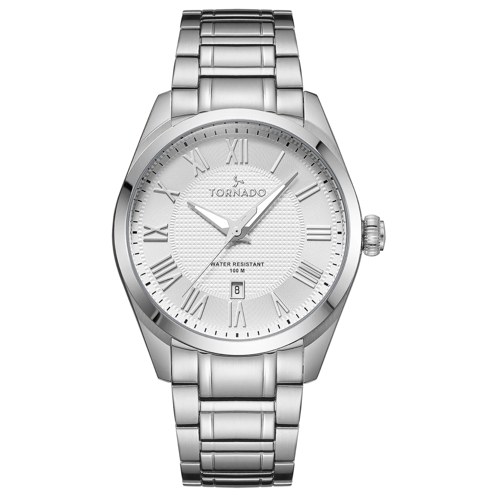 Tornado Celestia White Dial Quartz Men 42mm T8007-SBSW
