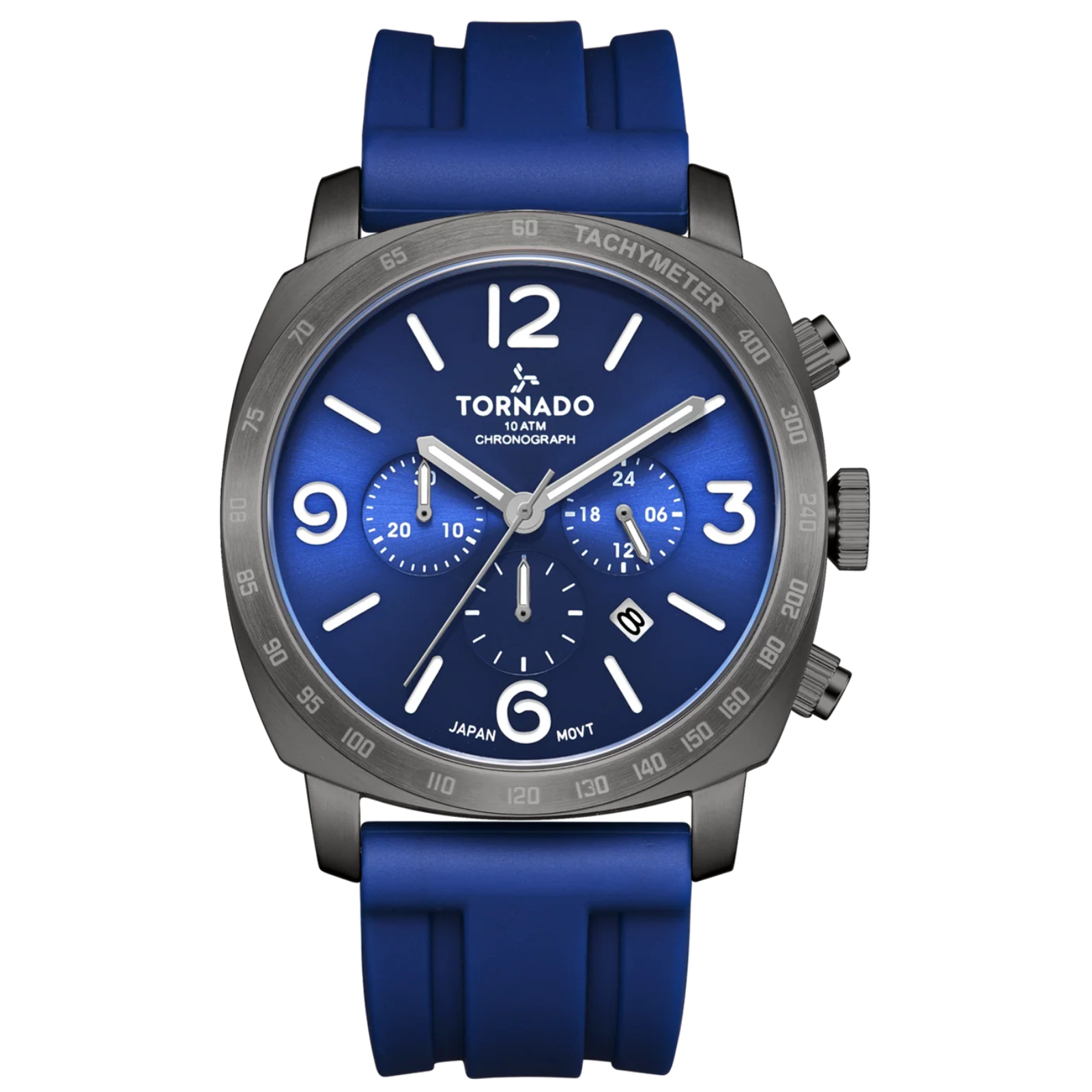 Tornado Lumina Blue Dial Quartz Men 43mm T9102-XSNN