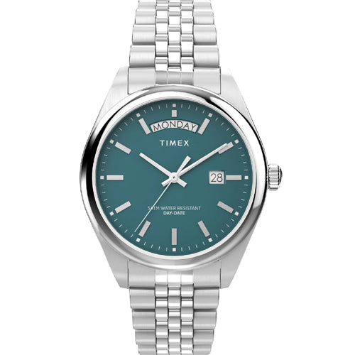 Timex Trend Men Green Round Dial Analog Watch 41mm TW2V68000UJ