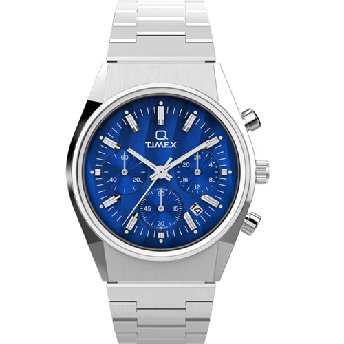 Timex Q Timex Falcon Eye Chronograph 40mm Stainless Steel Bracelet Watch 40mm TW2W33700UJ