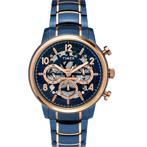 Timex Men Blue Round Dial Analog Watch 44mm TWEG20207