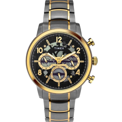 Timex Men Black Round Dial Analog Watch 44mm TWEG20208