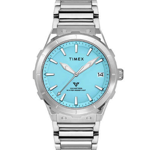 Timex E Class Men Blue Round Dial Analog Watch 40.5mm TWEG24804