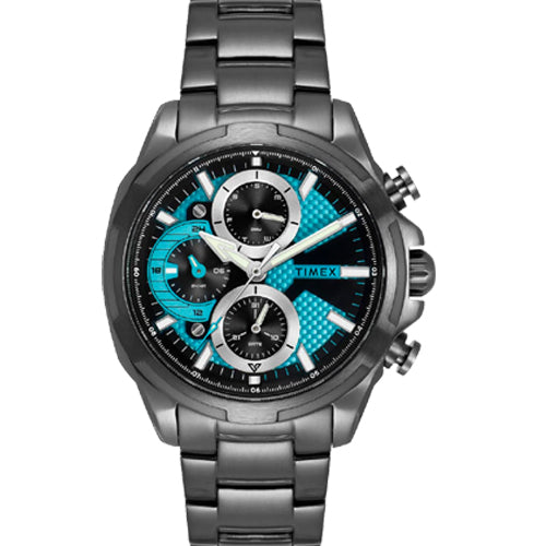 Timex E Class Men Blue Round Dial Analog Watch 44mm TWEG25002