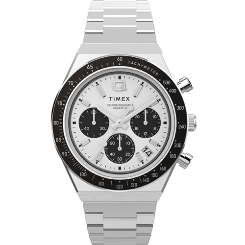 Timex Q White Round Dial Analog Men's Watch 42mm TWEG26400