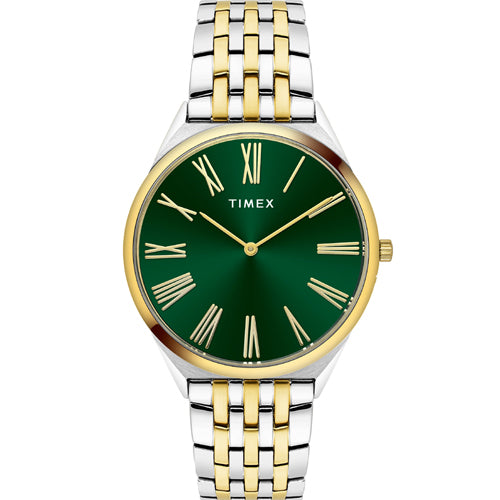 Timex Round Green Dial Analog Men's Watch 40mm TWEG27903