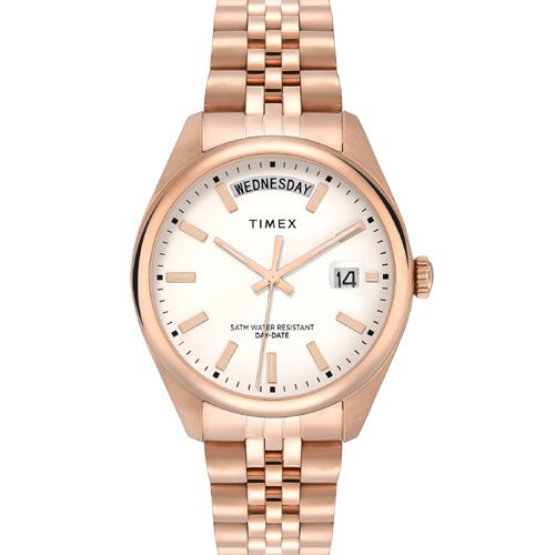 Timex Trend White Round Dial Analog Women's Watch 36mm TWEL21401