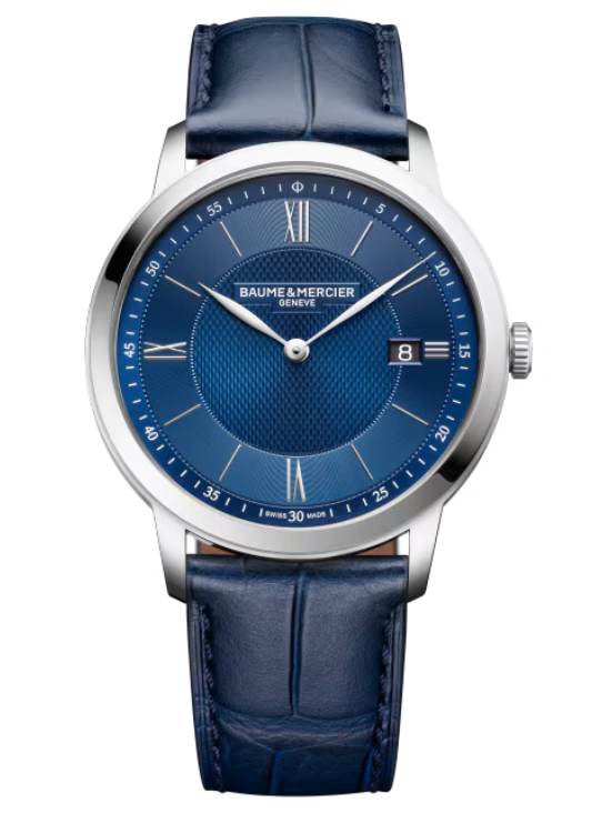 Baume & Mercier Classima Blue, Finition soleil Dial 40mm Men M0A10878