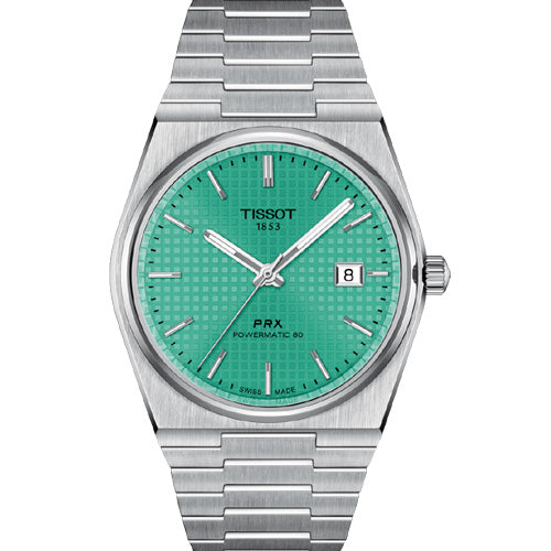 Tissot T-Classic PRX Light Green Dial Men 40mm T1374071109101