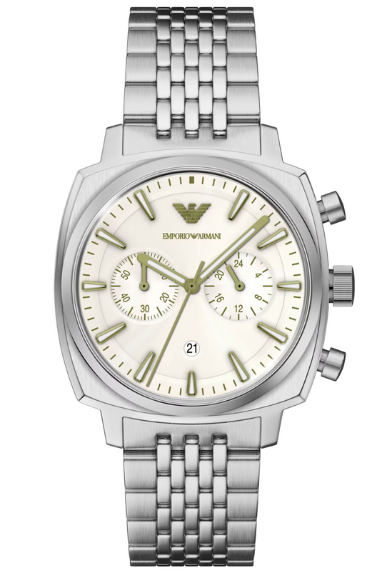 Emporio Armani Carlo Ivory Dial Men 40mm AR11800