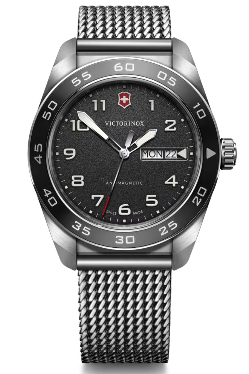 Victorinox Swiss Army Black Dial Quartz Men 42mm 242043