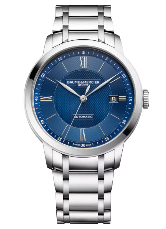 Baume & Mercier Classima Blue, Finition soleil Dial 40mm Men M0A10880