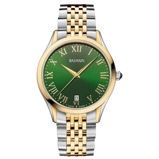 Balmain Classic R Green Dial Men 41mm B41023172
