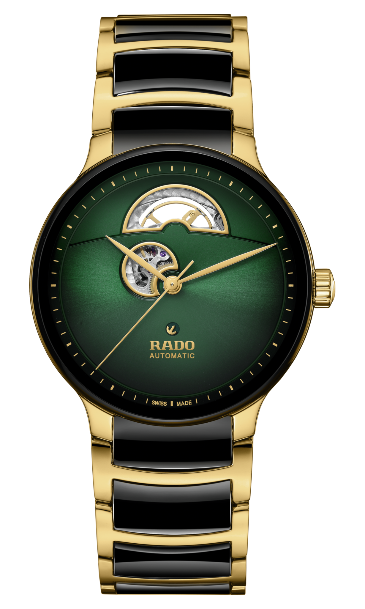 Rado Centrix Black & Green Dial Unisex 39.5mm