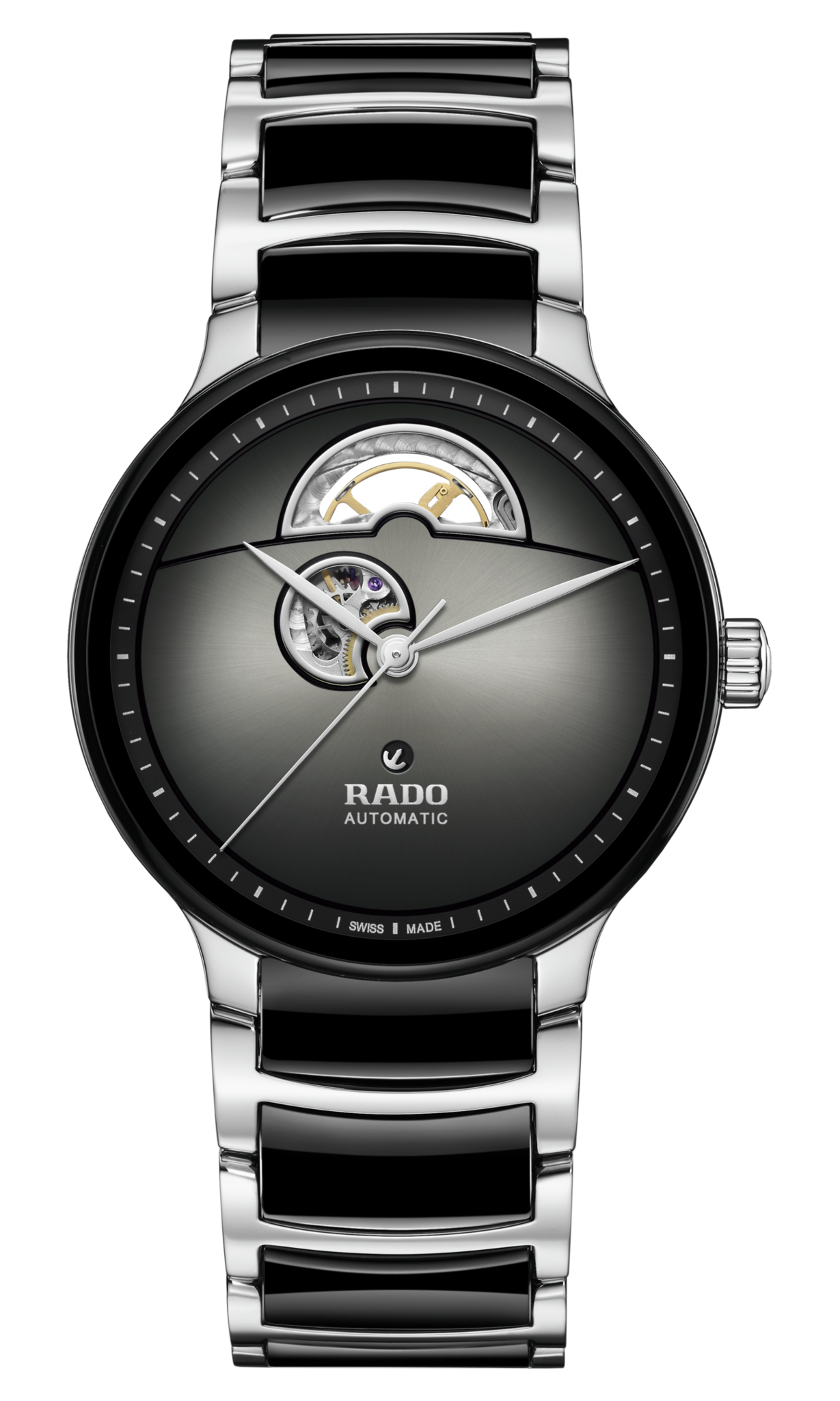 Rado Centrix Black & Silver Dial Unisex 39.5mm