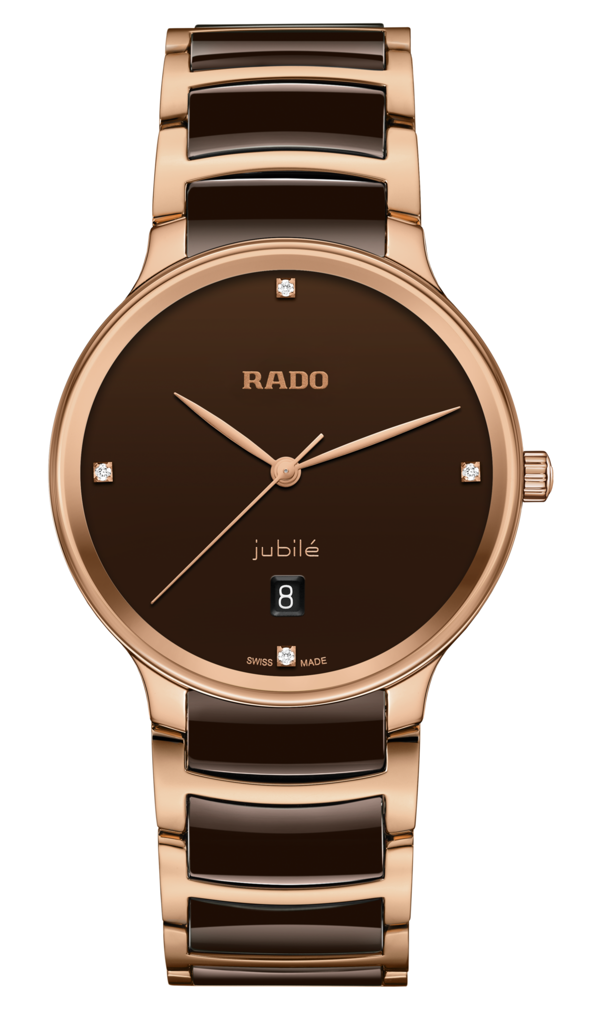 Rado Centrix Brown Dial Unisex 39.5mm